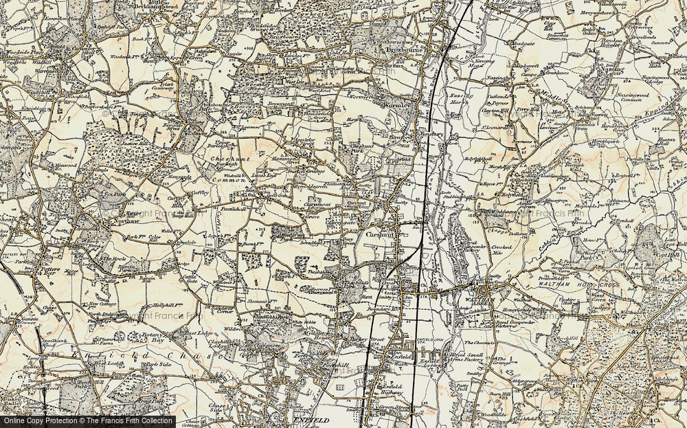 Old Map of Churchgate, 1897-1898 in 1897-1898