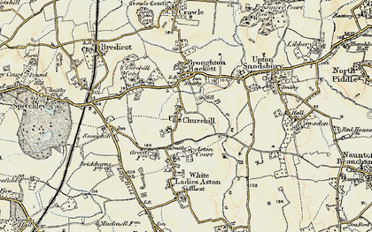 Old map of Churchill in 1899-1901