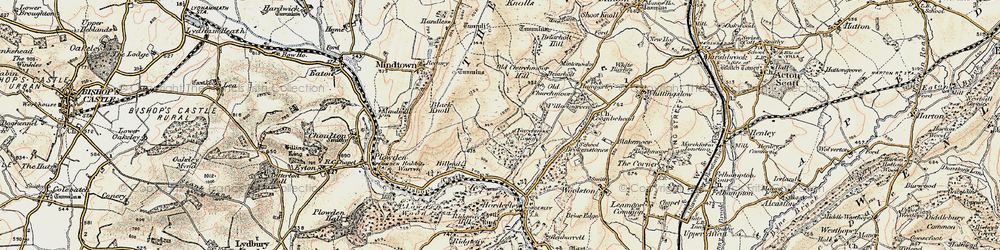 Old map of Churchmoor Rough in 1902-1903