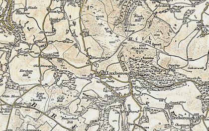 Old map of Churchtown in 1898-1900