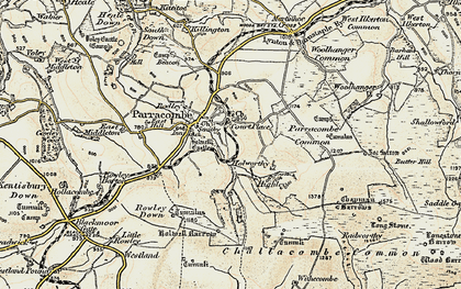 Old map of Churchtown in 1900