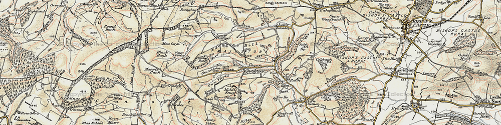 Old map of Churchtown in 1902-1903