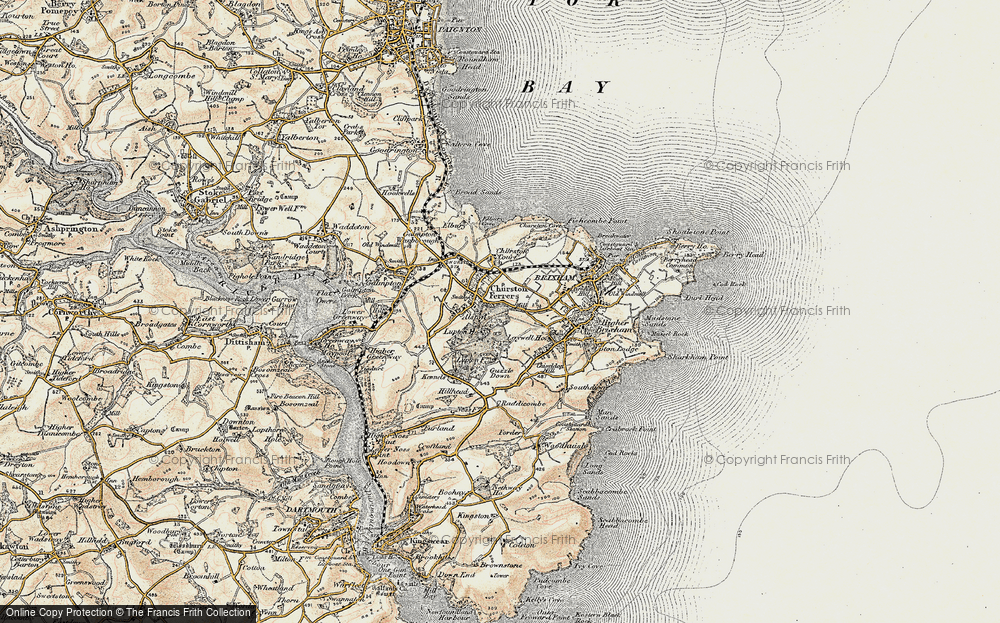 Old Map of Churston Ferrers, 1899 in 1899