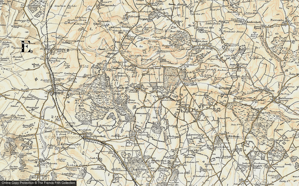 Old Map of Chute Standen, 1897-1899 in 1897-1899