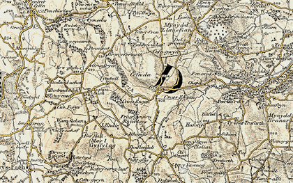 Old map of Chweffordd in 1902-1903