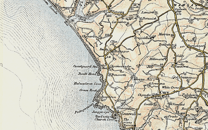 Old map of Chyanvounder in 1900