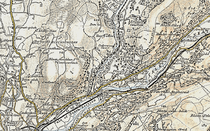 Old map of Cilfrew in 1900-1901