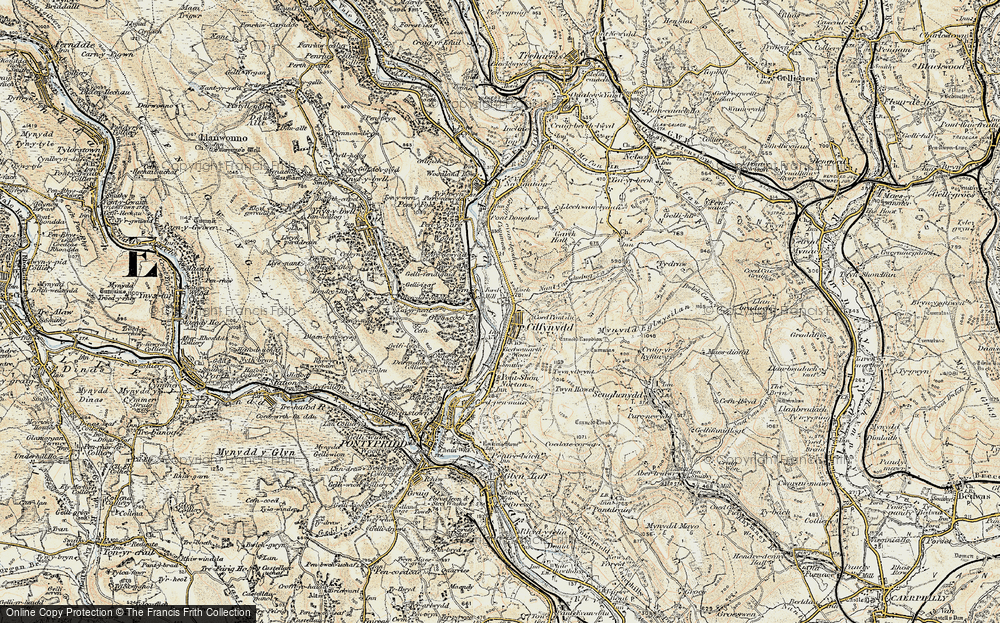 Old Map of Cilfynydd, 1899-1900 in 1899-1900