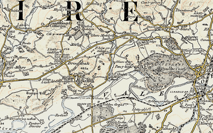 Old map of Cilsan in 1900-1901