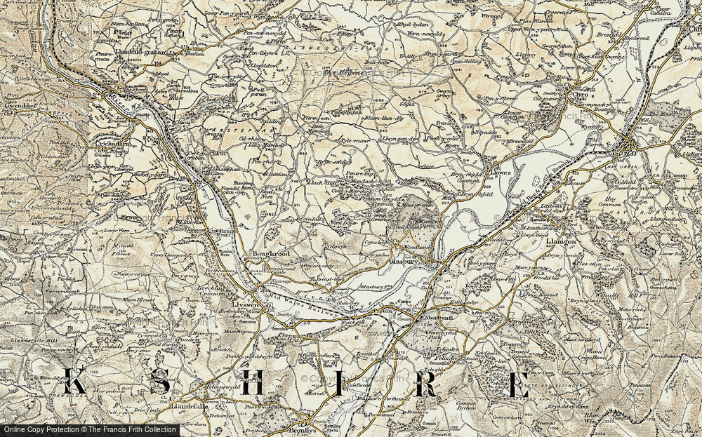 Old Map of Ciltwrch, 1900-1902 in 1900-1902