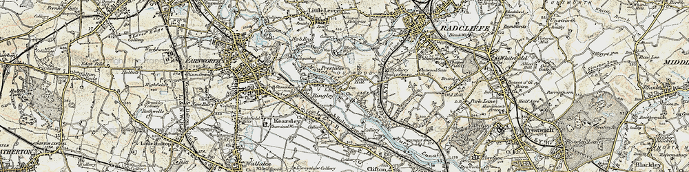 Old map of Cinder Hill in 1903