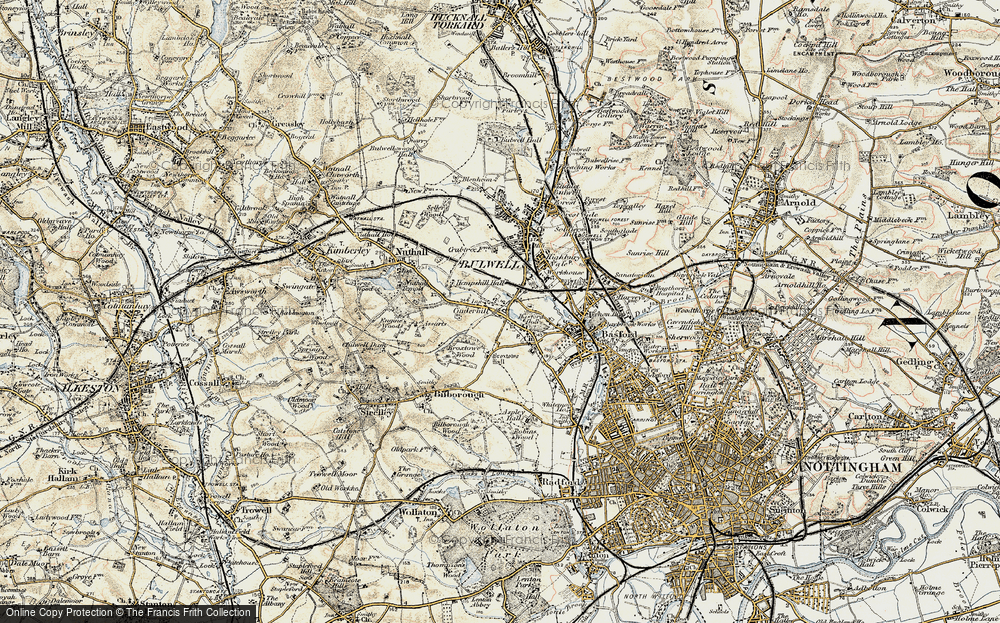 Old Map of Cinderhill, 1902-1903 in 1902-1903