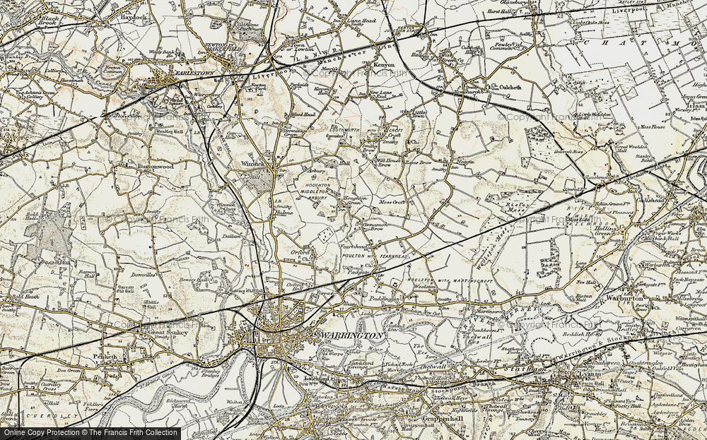 Old Map of Cinnamon Brow, 1903 in 1903