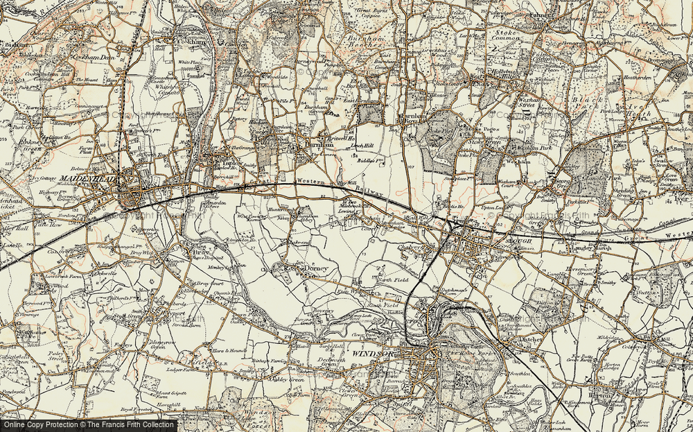 Old Map of Cippenham, 1897-1909 in 1897-1909
