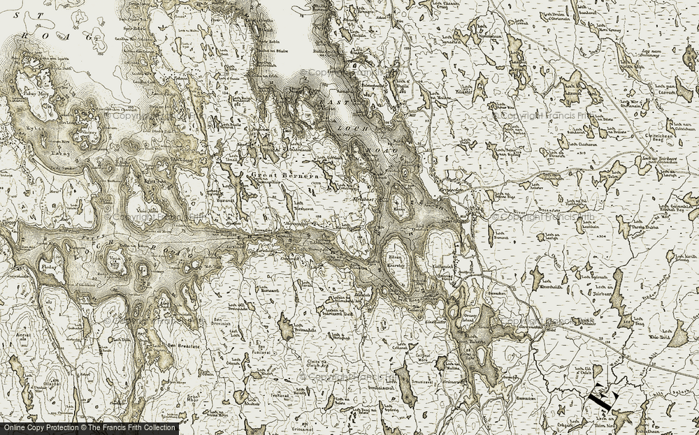 Old Map of Circebost, 1911 in 1911