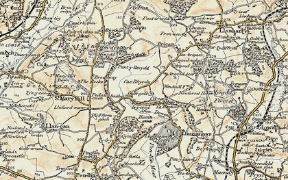 Old map of City in 1899-1900