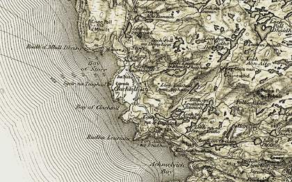 Old map of Beinn Poll an Tobair in 1910