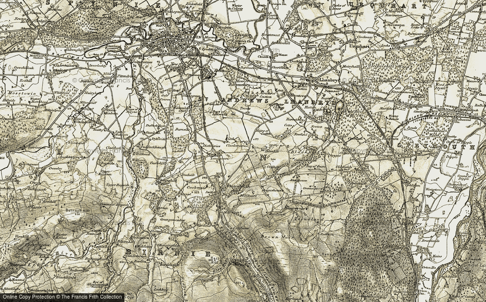 Old Map of Clackmarras, 1910-1911 in 1910-1911