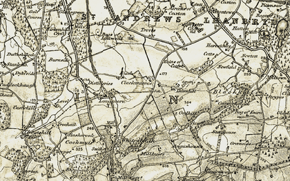 Old map of Troves in 1910-1911