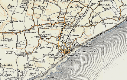 Old map of Clacton-On-Sea in 0-1899