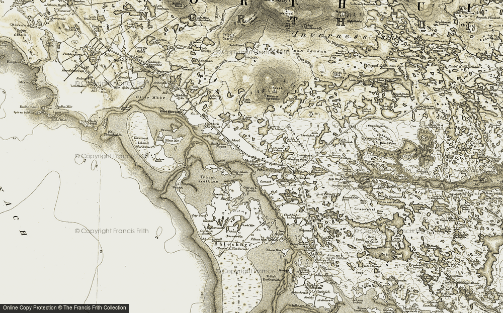 Old Map of Cladach Iolaraigh, 1911 in 1911
