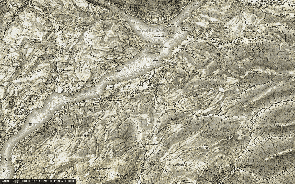 Old Map of Cladich, 1906-1907 in 1906-1907