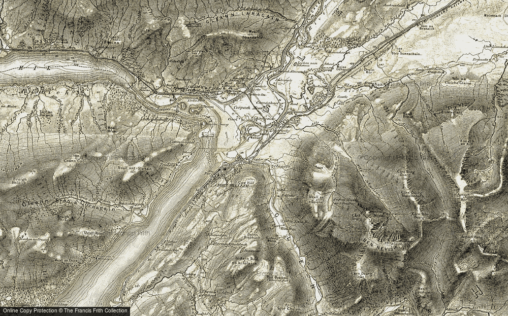 Old Map of Claggan, 1906-1908 in 1906-1908
