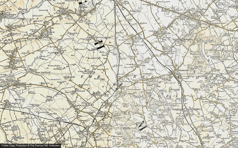 Old Map of Clanking, 1898 in 1898