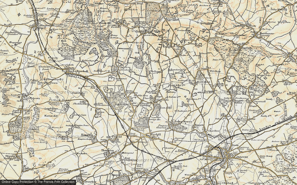 Old Map of Clanville, 1897-1900 in 1897-1900