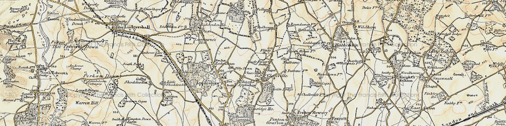 Old map of Clanville in 1897-1900