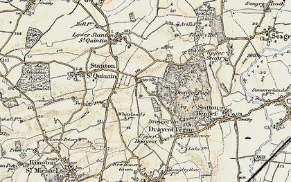 Old map of Clanville in 1898-1899