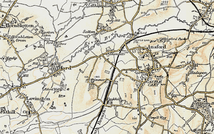 Old map of Blackworthy Hill in 1899