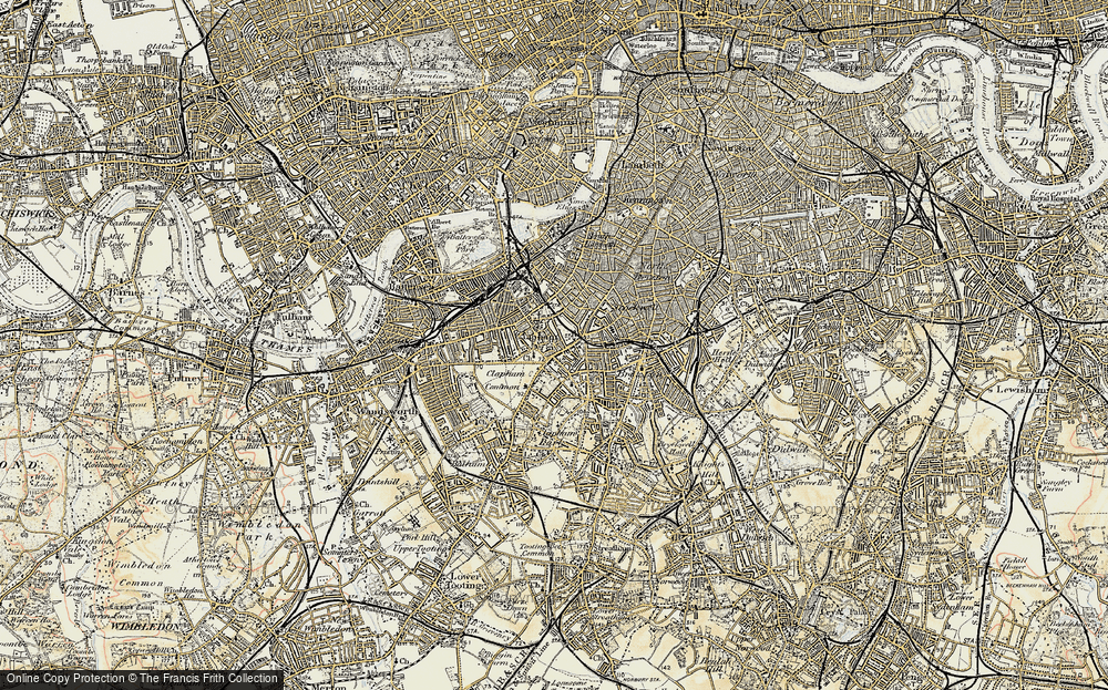 Old Map of Clapham, 1897-1902 in 1897-1902