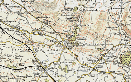 Old map of Thwaite in 1903-1904