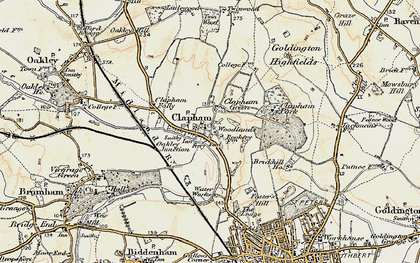 Old map of Woodlands Park in 1898-1901