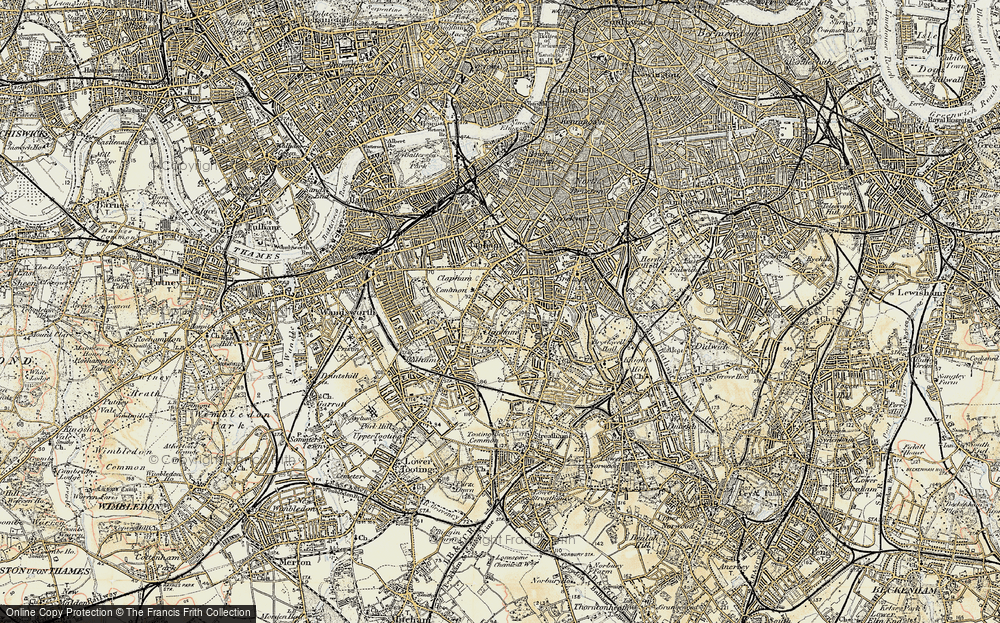 Old Map of Clapham Park, 1897-1902 in 1897-1902