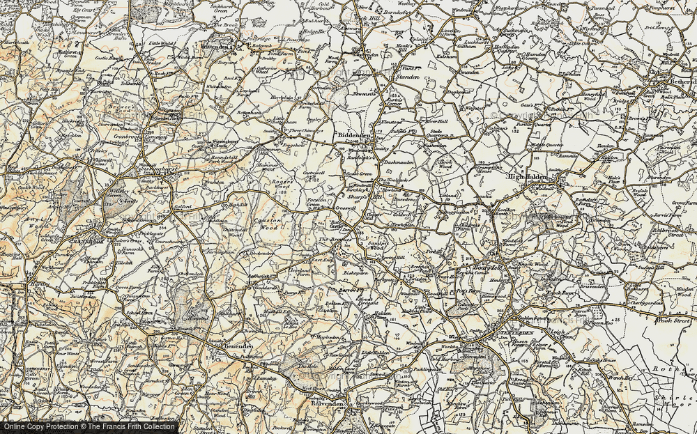 Old Map of Historic Map covering Brogues, The in 1897-1898