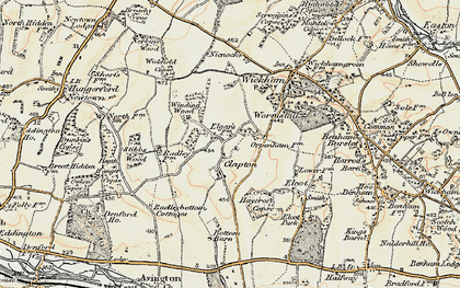 Old map of Clapton in 1897-1900