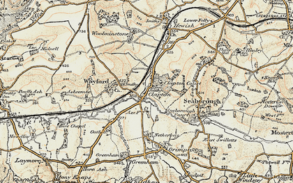 Old map of Clapton in 1898-1899