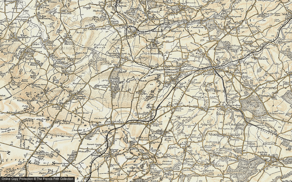 Old Map of Clapton, 1899 in 1899