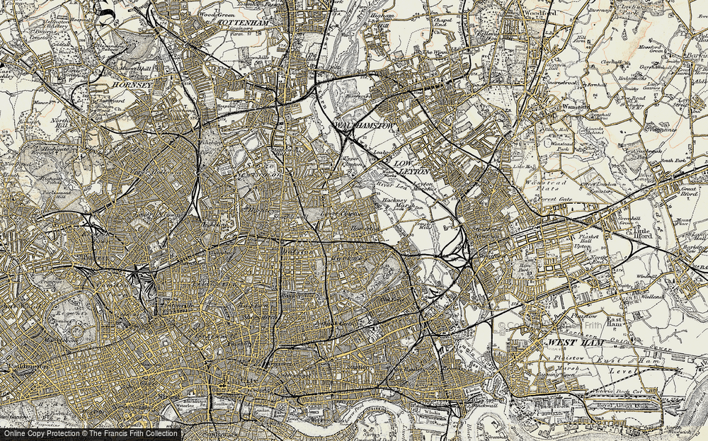 Old Map of Clapton Park, 1897-1902 in 1897-1902