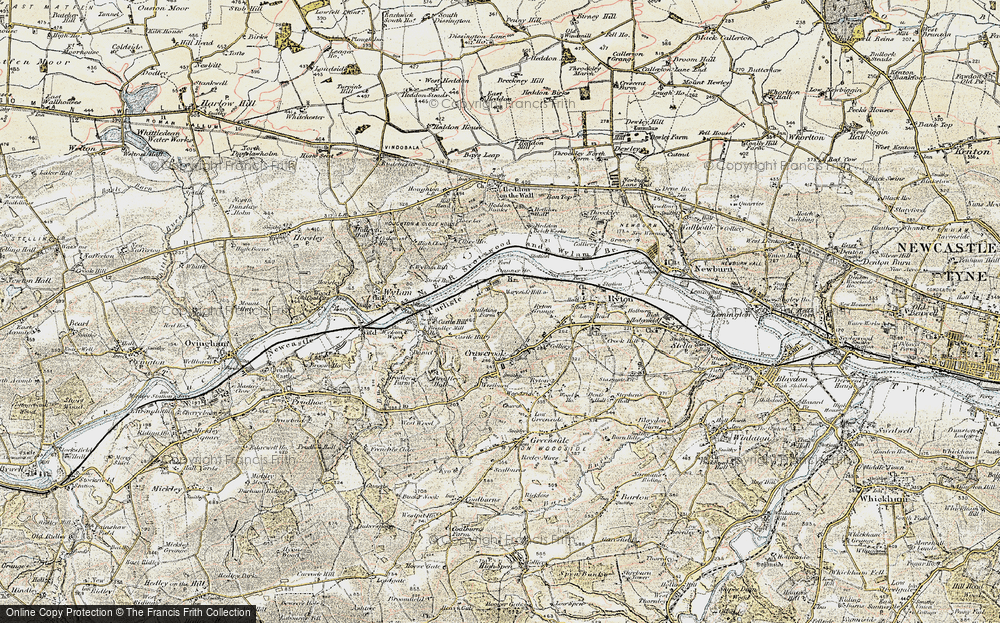 Old Map of Clara Vale, 1901-1904 in 1901-1904