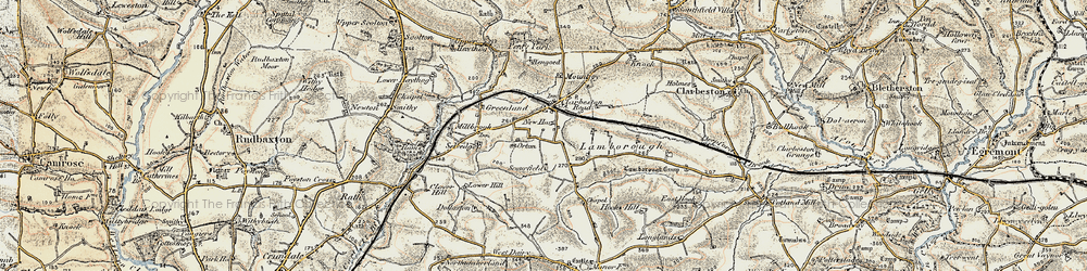 Old map of Clarbeston Road in 1901-1912