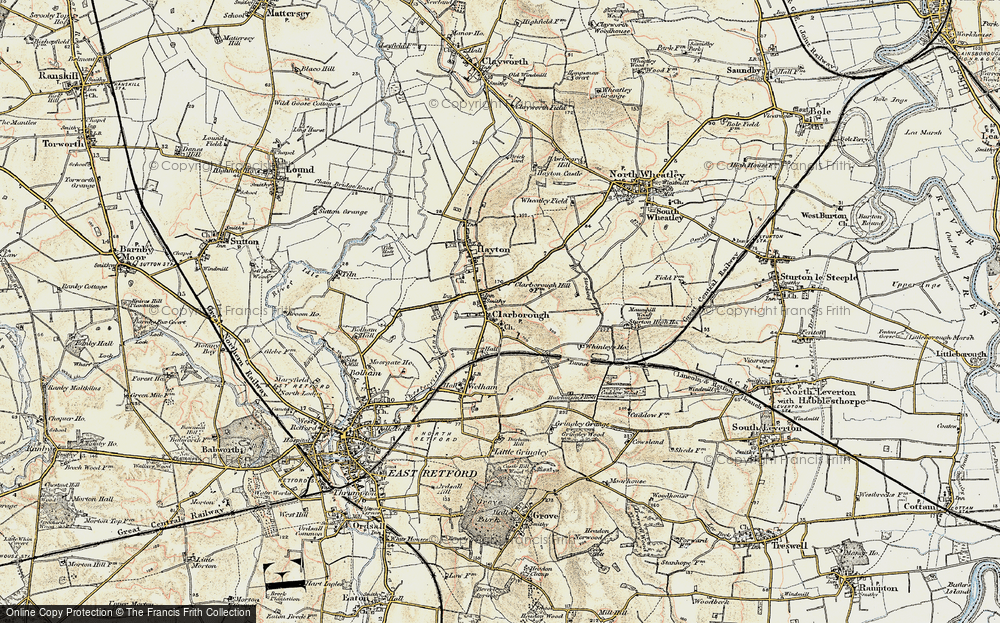 Old Map of Clarborough, 1902-1903 in 1902-1903