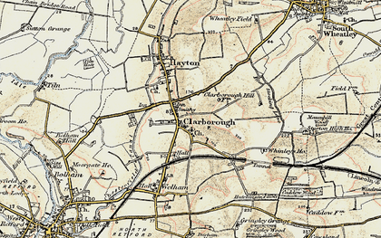 Old map of Clarborough in 1902-1903