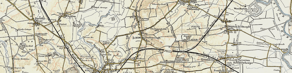 Old map of Clarborough in 1902-1903
