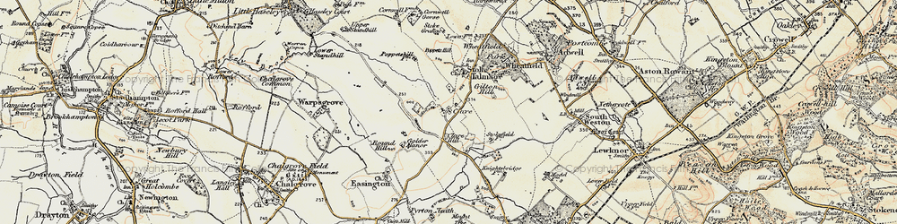 Old map of Clare in 1897-1899