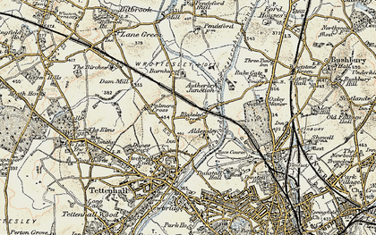 Old map of Claregate in 1902