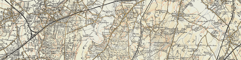 Old map of Claremont Park in 1897-1909
