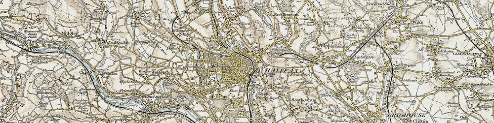 Old map of Claremount in 1903